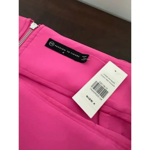 Fashion to Figure Pink Alina Belted Midi Skirt 4X - Picture 8 of 8